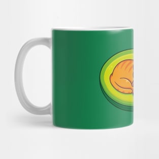 Avocado Cat Kawaii Art Mug